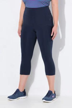 Ulla Popken Leggings 3/4-Leggings wadenlang High Waist schnelltrocknend