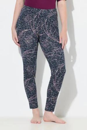 Ulla Popken Leggings Leggings schmales Bein Elastikbund Biobaumwolle