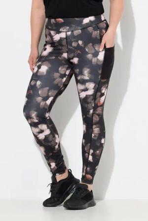 Ulla Popken Leggings Sport-Leggings schnelltrocknend Taschen recycelt