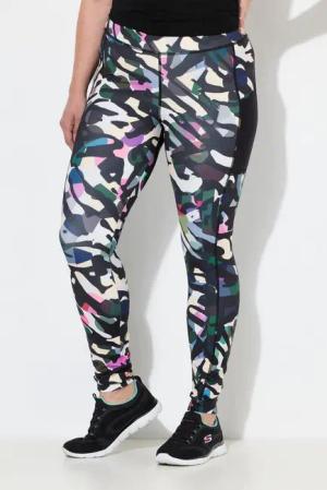 Ulla Popken Leggings Sport-Leggings schnelltrocknend Taschen recycelt