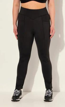 Ulla Popken Leggings Straight Leg-Sportleggings schnelltrocknend