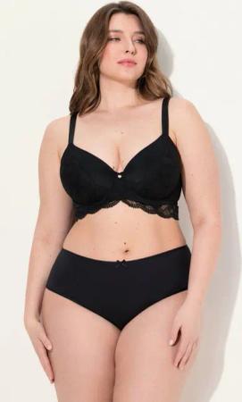 Ulla Popken Longline-BH TRUYOU Bügel-BH Spitze Softcups