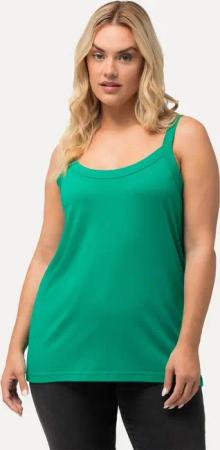 Ulla Popken Longtop Spaghettitop Rundhals Modalmix ärmellos