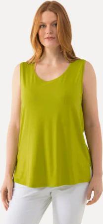 Ulla Popken Longtop Top Stretch Seitenschlitze Crêpe-Qualität