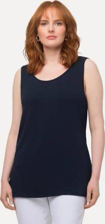 Ulla Popken Longtop Top Stretch Seitenschlitze Crêpe-Qualität