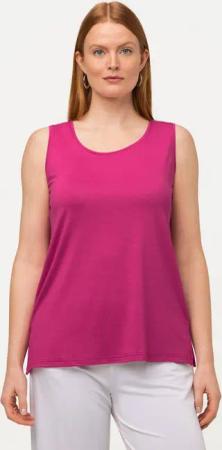 Ulla Popken Longtop Top Stretch Seitenschlitze Crêpe-Qualität