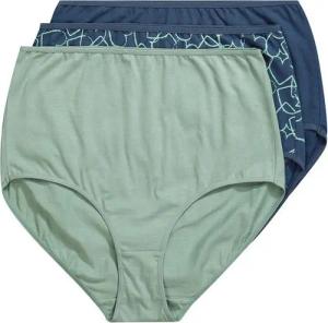 Ulla Popken Maxislip Maxislips 3er-Pack Herzen/einfarbig