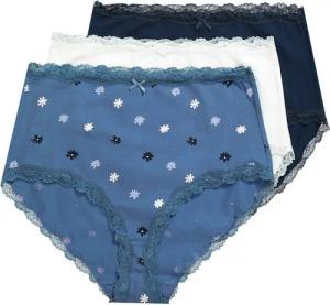 Ulla Popken Maxislip Maxislips 3er-Pack Spitzenkanten