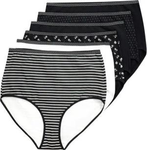 Ulla Popken Maxislip Maxislips 6er-Pack Muster/einfarbig