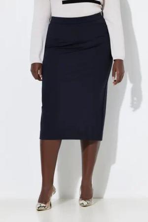 Ulla Popken Midirock Midirock Punto-di-Roma Saumschlitz Elastikbund