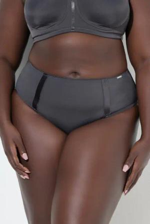 Ulla Popken Midislip Midislip Mikrofaser Satinstreifen