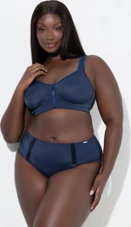 Ulla Popken Midislip Midislip Mikrofaser Satinstreifen