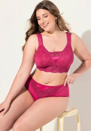 Ulla Popken Midislip Midislip Spitze Mikrofaser