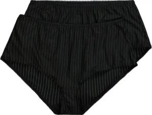 Ulla Popken Midislip Midislips 2er-Pack Nadelstreifen (2-St)