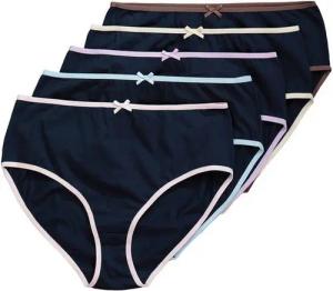 Ulla Popken Midislip Midislips 5er-Pack farbige Kanten