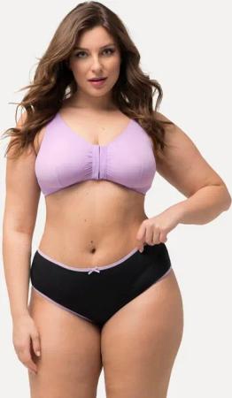 Ulla Popken Midislip Midislips 5er-Pack farbige Kanten