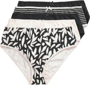 Ulla Popken Midislip Midislips 5er-Pack gemustert/ einfarbig