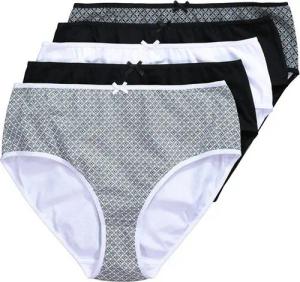 Ulla Popken Midislip Midislips 5er-Pack Muster / einfarbig