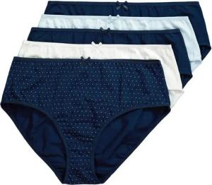 Ulla Popken Midislip Midislips 5er-Pack Punkte/einfarbig