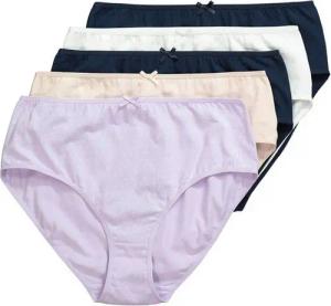 Ulla Popken Midislip Midislips 5er-Pack Punkte/einfarbig