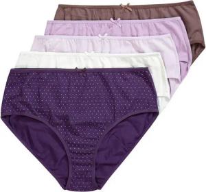 Ulla Popken Midislip Midislips 5er-Pack Punkte/einfarbig