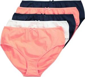 Ulla Popken Midislip Midislips 5er-Pack Punkte/einfarbig