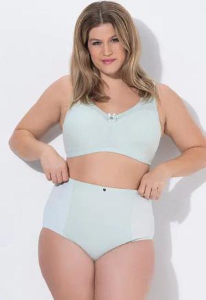 Ulla Popken Miederhose Miederhose High Waist Jacquard-Einsatz