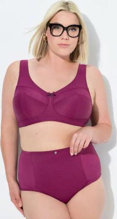 Ulla Popken Miederhose Miederhose High Waist Jacquard-Einsatz