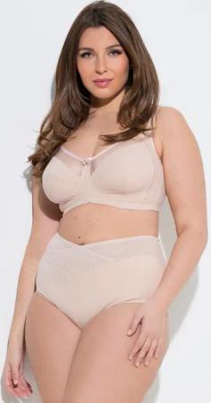 Ulla Popken Miederhose Shaping-Maxislip breiter Meshbund High Waist