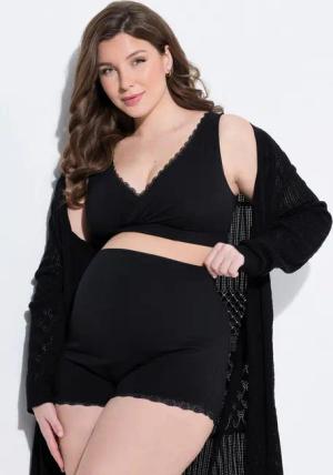 Ulla Popken Panty Bellieva Panty Baucheinsatz Saumspitze Schwangerschaft