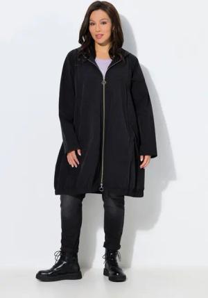 Ulla Popken Parka HYPRAR Sommerparka A-Linie wasserabweisend Kapuze