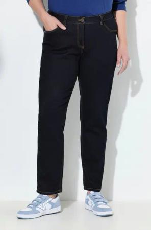 Ulla Popken Regular-fit-Jeans Boyfriend-Jeans 5-Pocket-Schnitt Komfortbund