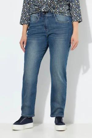 Ulla Popken Regular-fit-Jeans Boyfriend-Jeans Ziernähte bequeme Passform