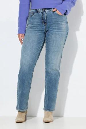 Ulla Popken Regular-fit-Jeans Jeans Mandy Stickerei gerades Bein Komfortbund
