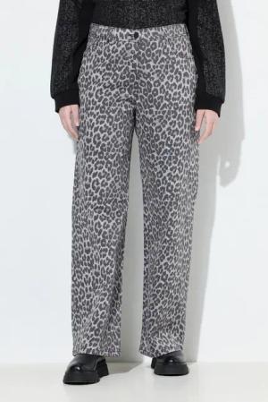 Ulla Popken Regular-fit-Jeans Jeans Mary Leomuster Fransensaum Stretchtwill