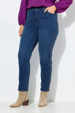 Ulla Popken Regular-fit-Jeans Jeans Mia Ziernähte Stretchhose Komfortbund