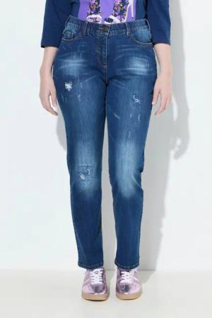 Ulla Popken Regular-fit-Jeans Jeans Sammy Vintage-Waschung Destroy-Effekte
