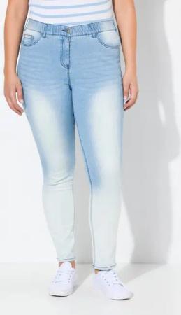 Ulla Popken Regular-fit-Jeans Jeans Sarah schmales Bein 5-Pocket-Hose Stretch