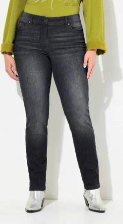 Ulla Popken Regular-fit-Jeans Jeans Sarah Ziersteine schmales Bein