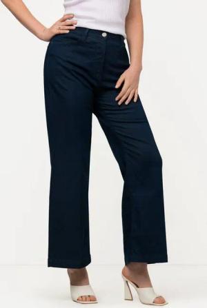 Ulla Popken Regular-fit-Jeans Jeans weites gerades Bein Stretchkomfort