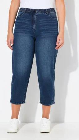 Ulla Popken Regular-fit-Jeans Mom-Jeans konisches Bein Komfortbund