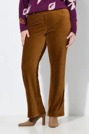 Ulla Popken Schlupfhose Cord-Schlupfhose Mary Elastikbund Biobaumwolle