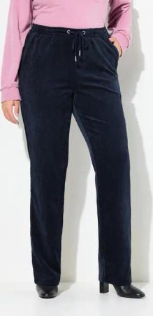 Ulla Popken Schlupfhose Cordhose Ruby Elastikbund Bindeband Stretch