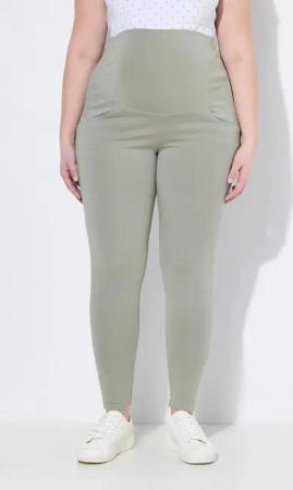 Ulla Popken Schlupfhose Leggings breiter Elastikbund Skinny Fit GOTS Schwangerschaft