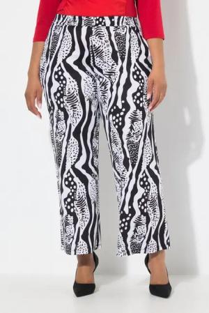 Ulla Popken Schlupfhose Slinkyhose weites gerades Bein Elastikbund