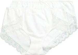 Ulla Popken Slip 2er Pack Büroslips mit Spitze