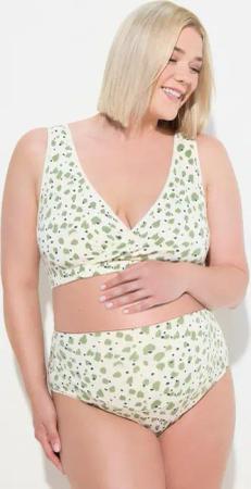 Ulla Popken Slip Bellieva-Slip breiter Bund Punkte Biobaumwolle Schwangerschaft