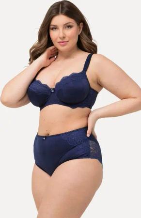 Ulla Popken Slip Maxislip Satin Spitzen-Rückseite