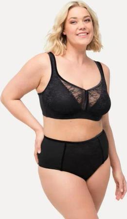 Ulla Popken Slip Maxislip Spitzeneinsatz Mikrofaser