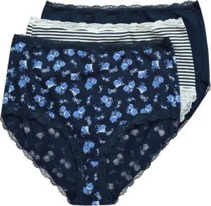 Ulla Popken Slip Maxislips 3er-Pack Spitzenkanten